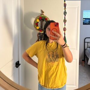 Yellow Pineapple Graphic T-Shirt